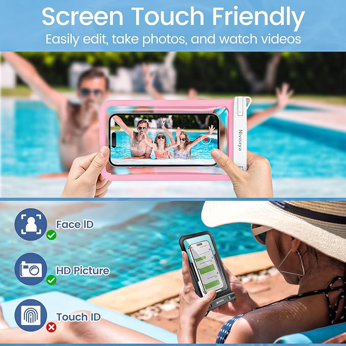 Niveaya [Floatable Floating Waterproof Phone Pouch 2 Pack-Up to 8.5", Large - Image 7