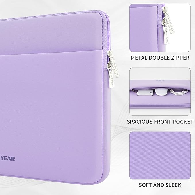 RAINYEAR Laptop Sleeve Case 13.3 Inch, Protective Portable Case - Image 2