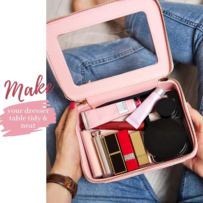 Aveniee Clear Makeup Bag Organizer, Large Travel Toiletry Bag - Image 3