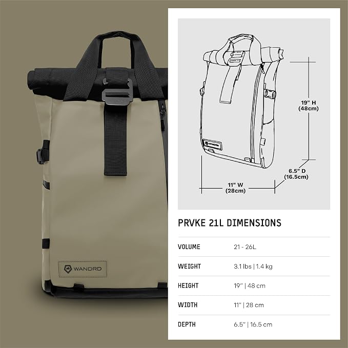 WANDRD PRVKE 21L, V3 Photography Bundle: Weather-Resistant Travel & Camera - Image 7