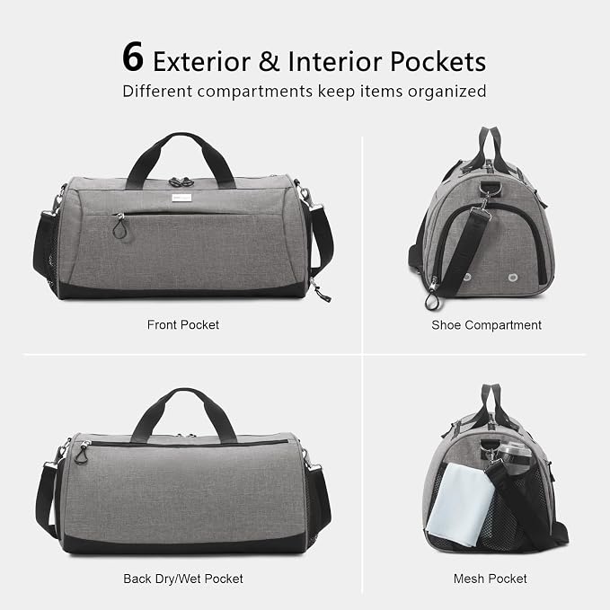TOPDesign Gym Bag for Women & Men, Unisex Duffel Bag - Image 5