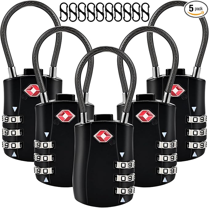5pcs TSA Approved Luggage Locks by Locilot