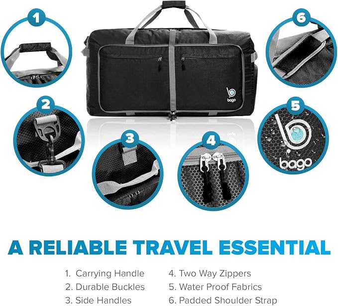 Bago Big XXL Foldable Duffel Bags - Image 4
