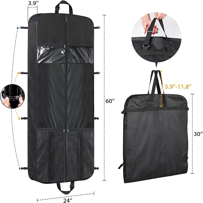 Zilink Luxury Storage 60" Garment Bag - Image 6