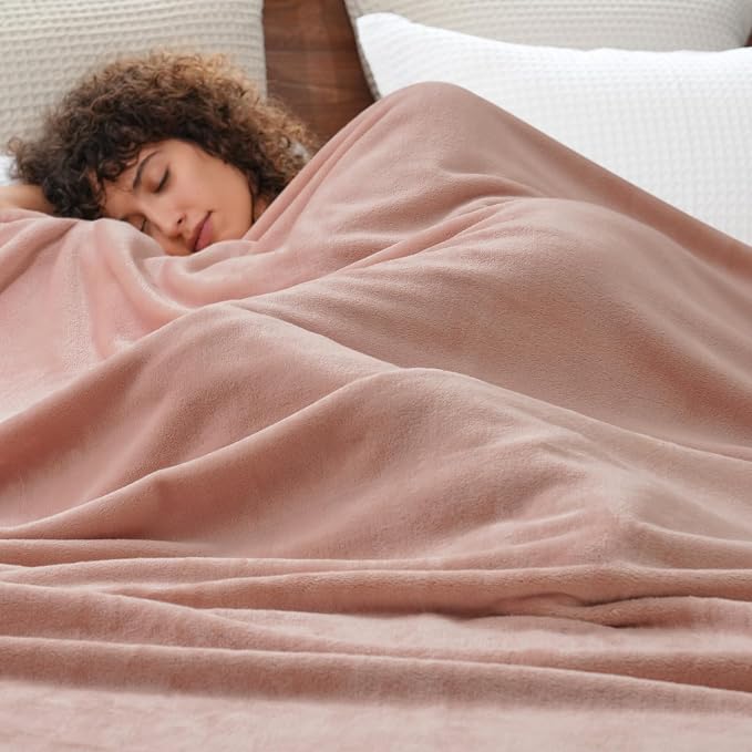 PHF Ultra Soft Fleece Blanket Queen Size, No Shed No Pilling Luxury Plush Cozy - Image 2