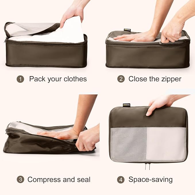 4 Set Compression Packing Cubes - Image 3