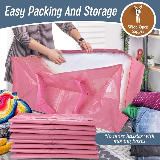 12 Pack Extra Heavy Duty Large Moving Bags - Image 5