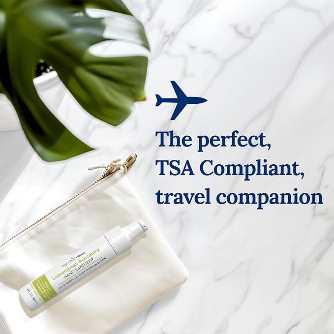 Lemongrass Rosemary Lotion Hand Sanitizer | Travel Size | Cleanse & Moisturize - Image 5