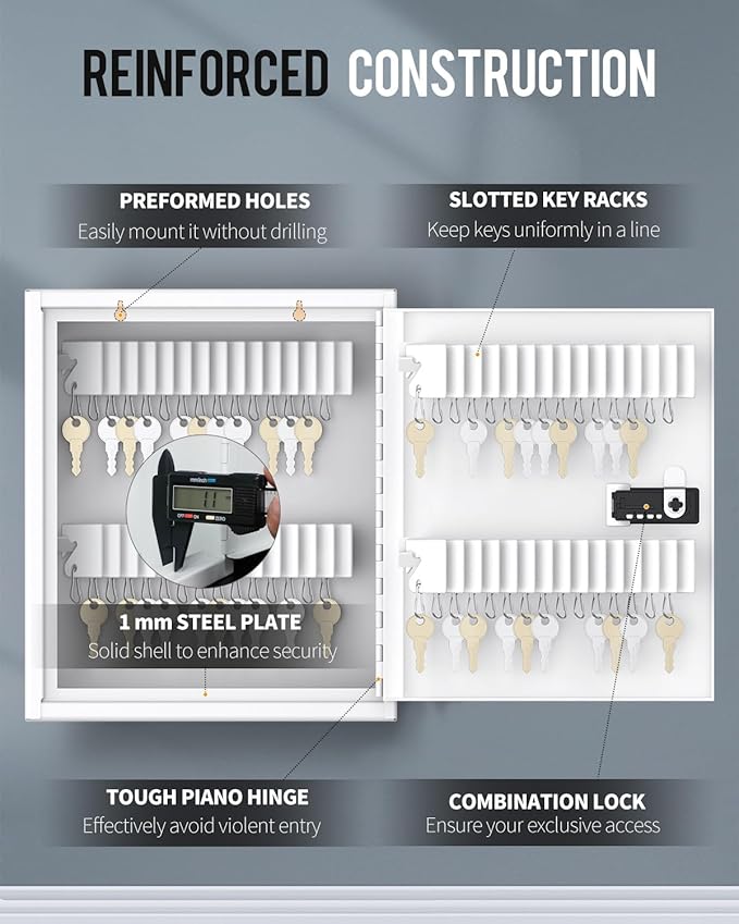 Uniclife 60 Position Slotted Key Cabinet - Image 7
