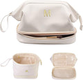 Birthday Gifts-Teen Girl Gifts Trendy Stuff Initial Large Makeup Bag by Vogewood
