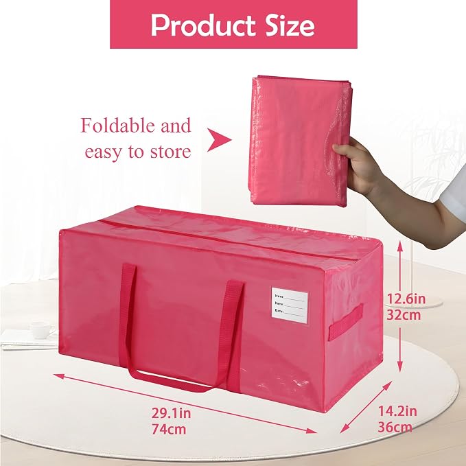 6 Pack Heavy Duty Extra Large Moving Bags - Image 4