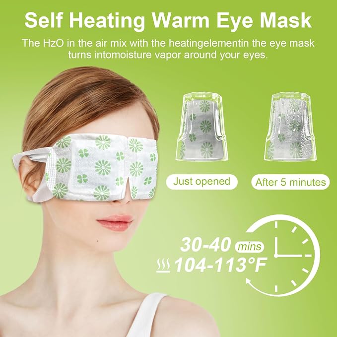 10 Packs Steam Eye Mask, Wormwood Steam Eye Masks Disposable, Self-Heating - Image 5