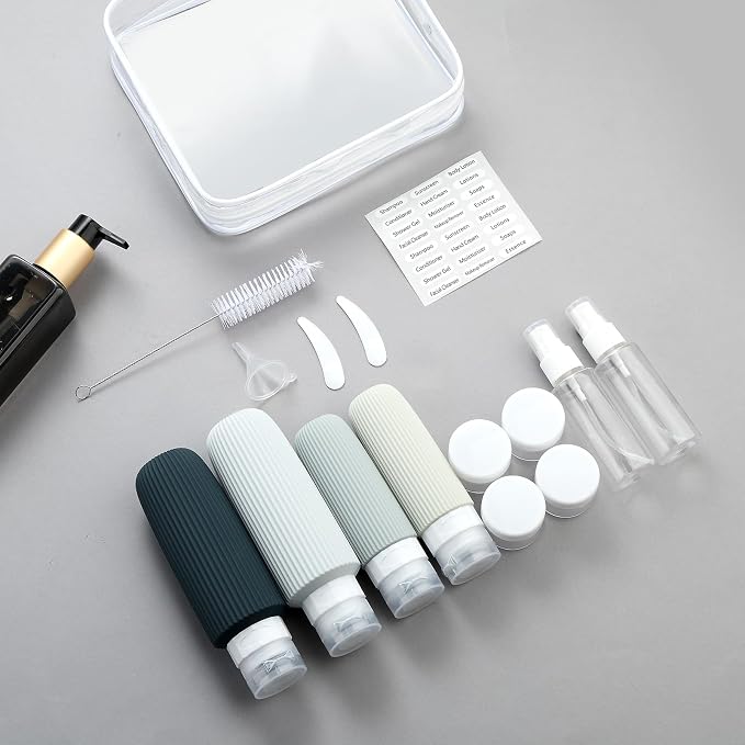 16 Pack Travel Bottles for Toiletries, Large 6oz Silicone Travel Containers jar - Image 6