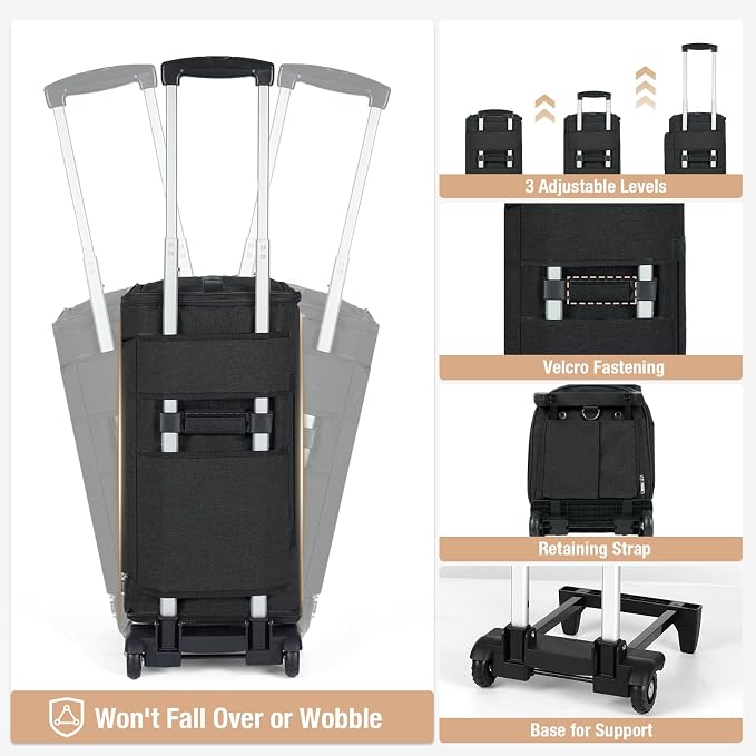Garment Bags with Wheels, Garment Convertible Weekender Bags, Large Garment Bags - Image 5