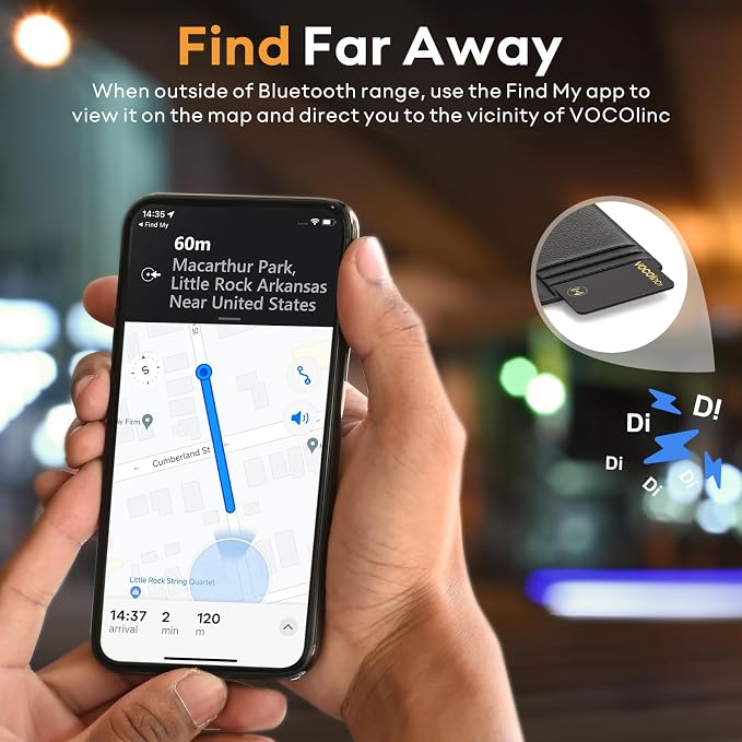 VOCOlinc Air Card Tag Wallet Tracker Ultra-Thin 1.6mm, Smart Item Finder Work - Image 4