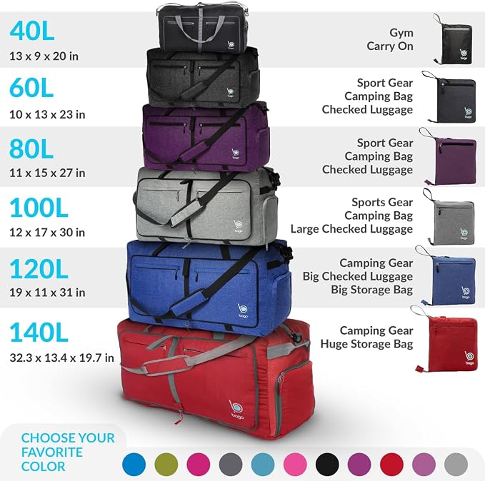 Bago Big XXL Foldable Duffel Bags - Image 10
