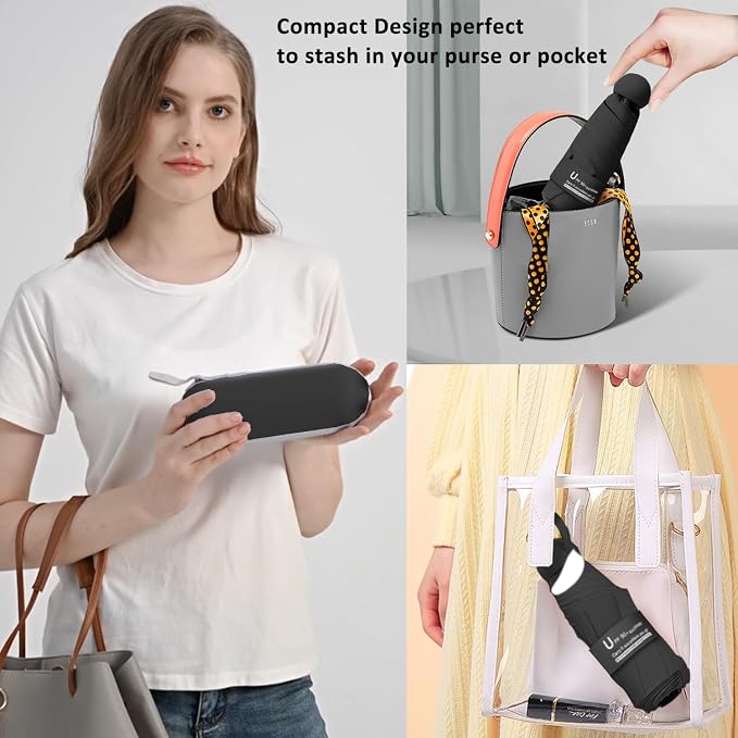 BAODINI Travel Mini Umbrella for Purse - Image 4