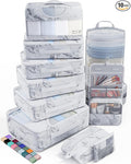 Veken 10 Set Packing Cubes for Travel Essential, Suitcase Organizer Bags in 4 by Veken