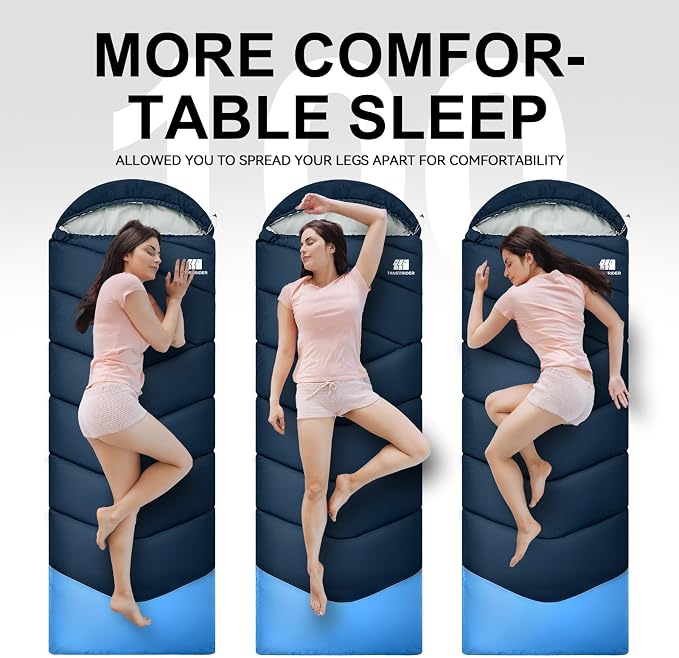 Sleeping Bags for Adults Cold Weather, Waterproof, Lightweight Sleeping Bag for - Image 9