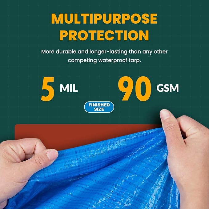 Tarp Cover Blue, RV Or Pool Cover - Image 3