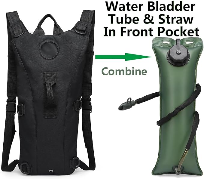 ATBP Tactical Water Hydration Pack Military 3L Water Bladder Carrier Backpack - Image 4