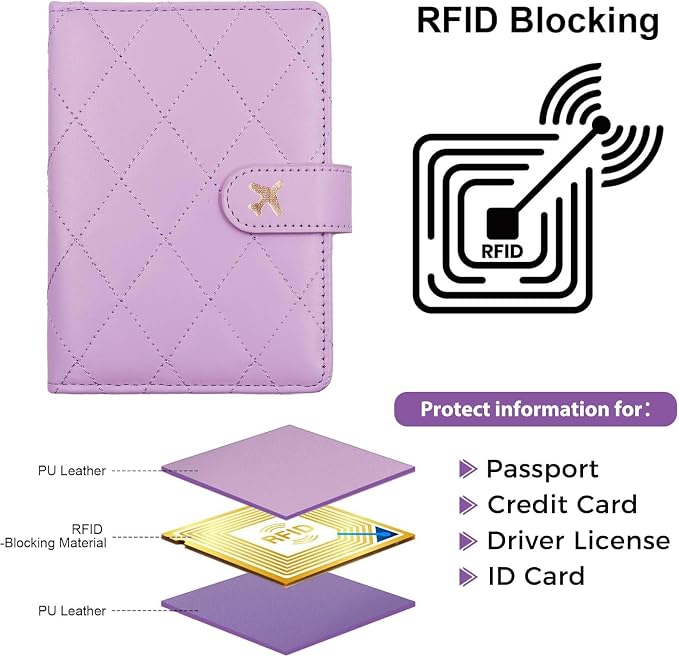 Melsbrinna Premium Leather Passport Holder Covers Case, Waterproof Rfid - Image 3