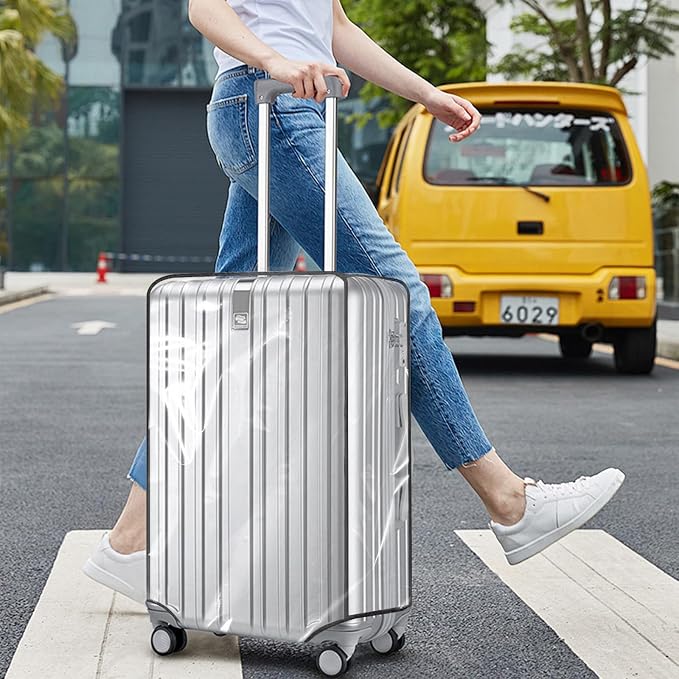 Clear PVC Luggage Cover, Waterproof Dustproof Anti-Scratch Suitcase Protector - Image 5