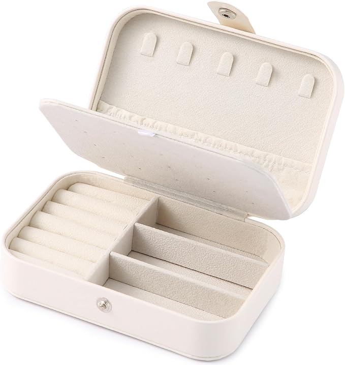 Travel Jewelry Box, PU leather Small Jewelry Organizer - Image 3