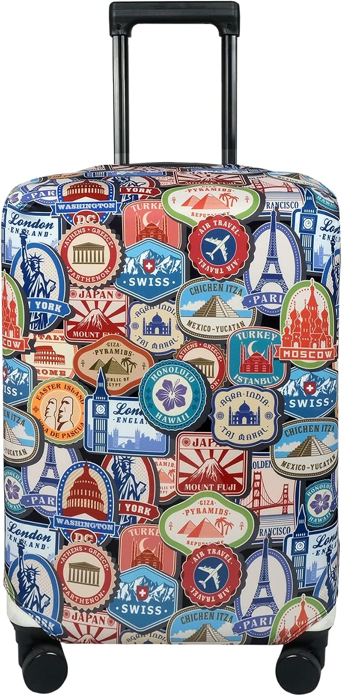 Explore Land Travel Luggage Cover Suitcase Protector Fits 31-32 Inch Case by ExploreLand