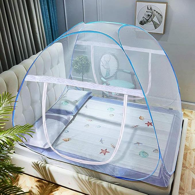AMMER Pop-Up Mosquito Net Tent for Beds Portable Folding Design by AMMER