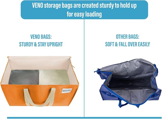 VENO 6 Pack Moving Bags, Heavy Duty, Moving Boxes Alternative, Packing Storage - Image 4