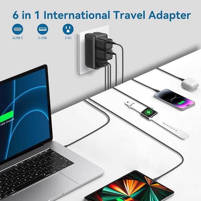Upgraded 2000W 220V to 110V Voltage Converter US to Europe Travel Adapter - Image 3