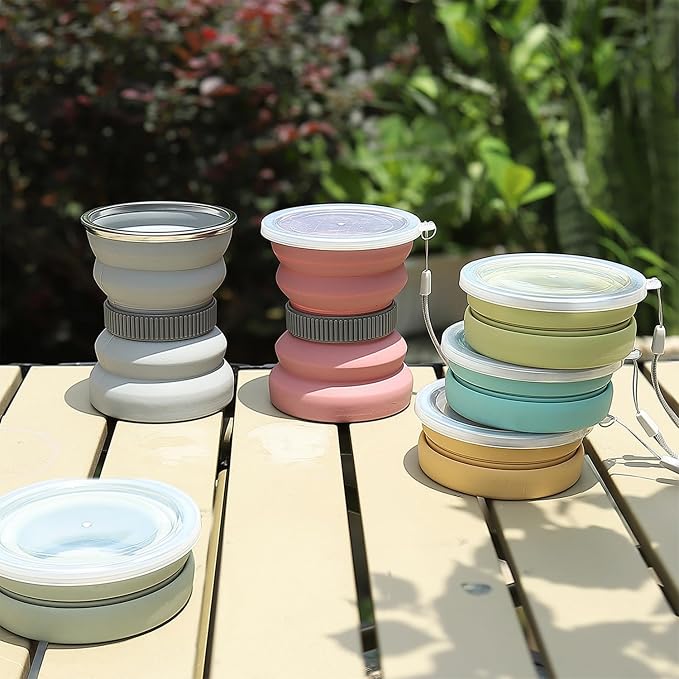 IYYI Collapsible Travel Cup, 10.5oz Foldable Cup - Image 3