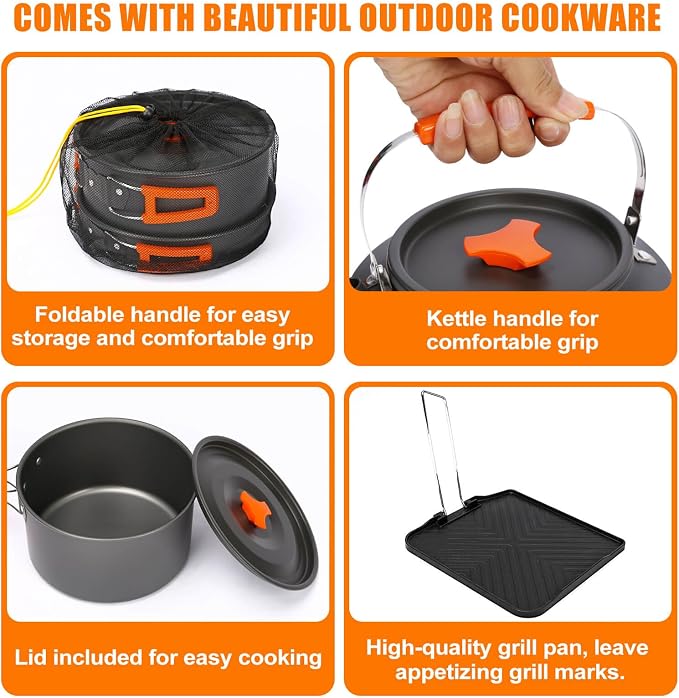 Portable 2 Burner Camping Stove Set - Image 9