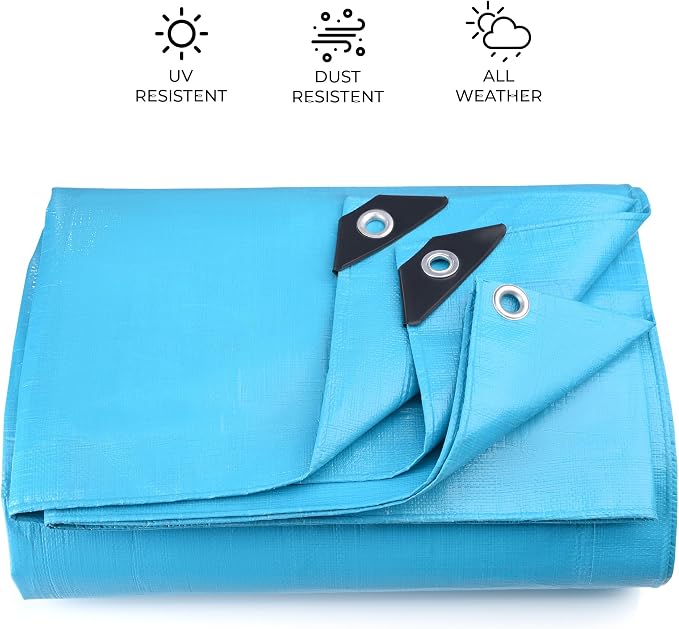 Tarps Heavy Duty Waterproof 20x20-12 mil Thick Camping Tent - Image 3