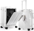 UrbanExplorer 20 Inch Carry On Luggage TSA Approved, Aluminum Frame Zipperless by UrbanExplorer