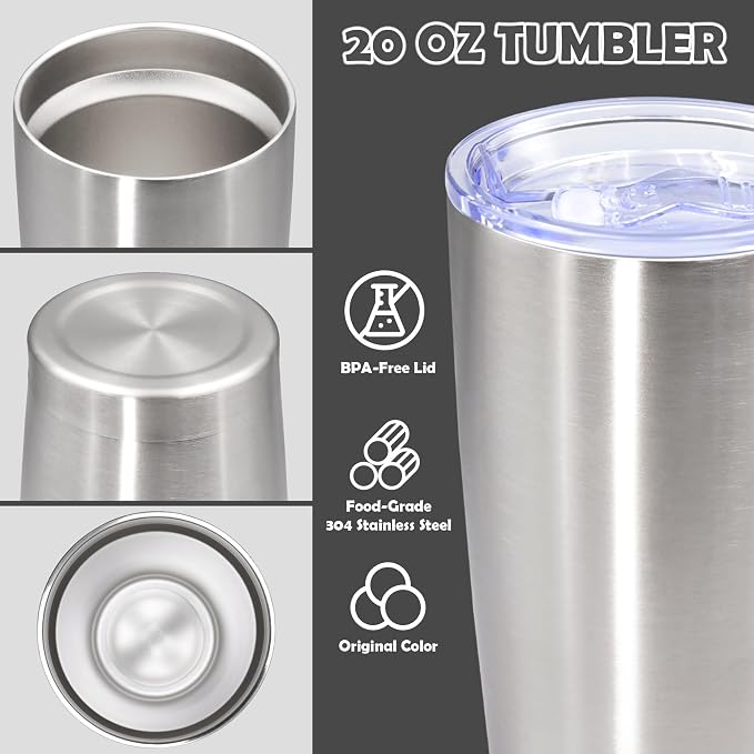 20oz Tumbler Bulk Stainless Steel Tumbler Cup - Image 3