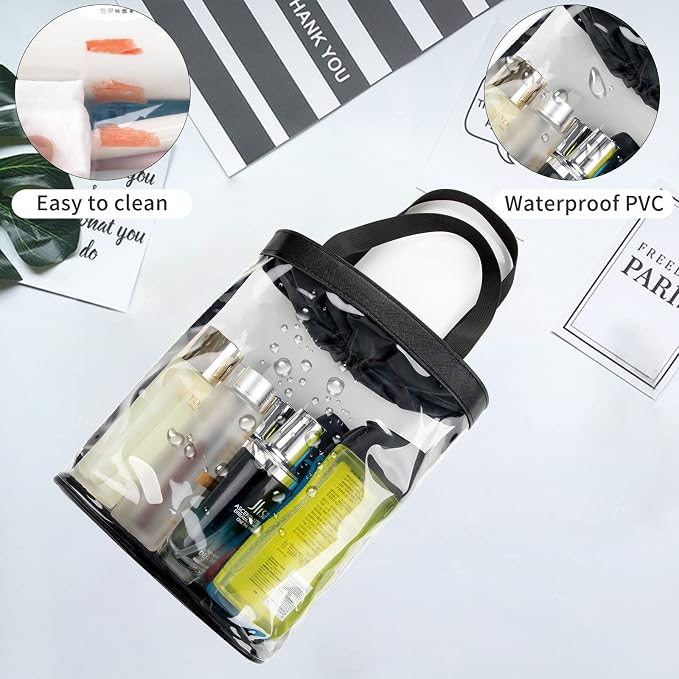 Clear Makeup Bags, TSA Approved Toiletry Bag - Image 2