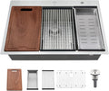 33x22 Drop In Kitchen Sink Workstation-Bokaiya Stainless Steel Kitchen Sink by Bokaiya