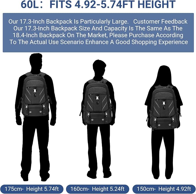 17.3 Inch Travel Laptop Backpack - Image 3