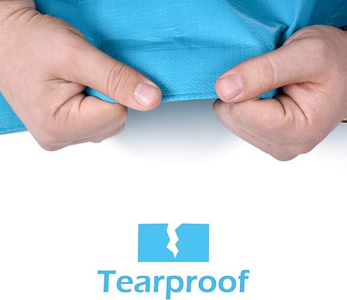 Tarps Heavy Duty Waterproof 12x16-12 mil Thick Camping Tent - Image 5