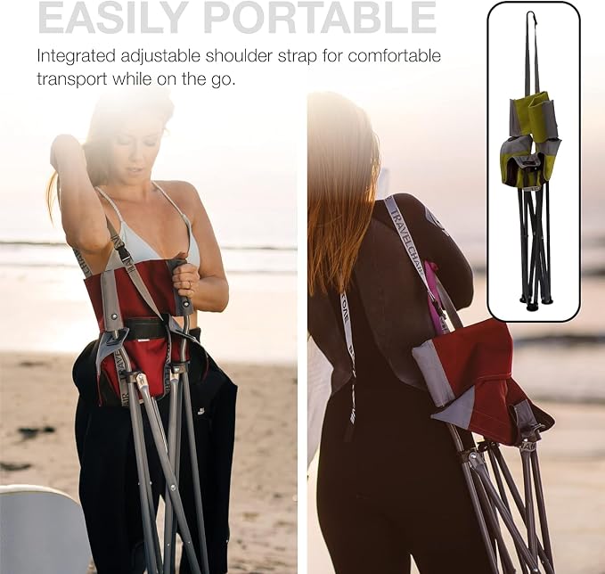 Travel Chair Ultimate Slacker, Quick Folding Tripod Stool - Image 8