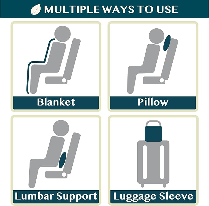 PAVILIA Travel Blanket Airplane Compact - Image 7