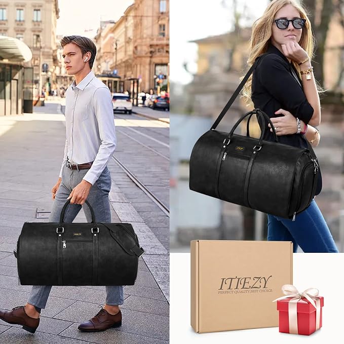 Garment Bag for Travel, Convertible Carry on Garment Duffel Bag for Men 3Pcs - Image 6
