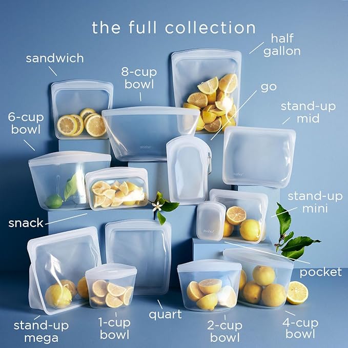 Stasher Premium Silicone Reusable Food Storage Bags, Lunch Bag, Travel - Image 6