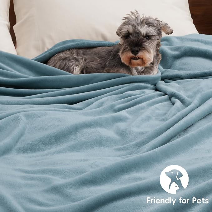 PHF Ultra Soft Fleece Blanket Twin Size, No Shed No Pilling Luxury Plush Cozy - Image 5