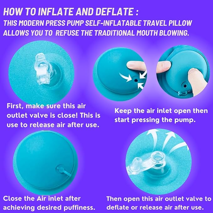 Inflatable Travel Pillows for Airplanes - Image 3