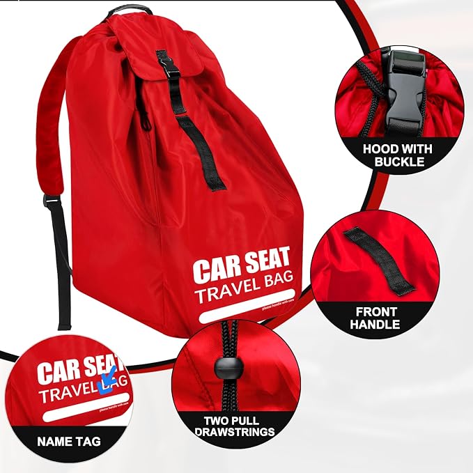 Car Seat Travel Bag for Airplane, Large Car Seat Bags for Air Travel - Image 6