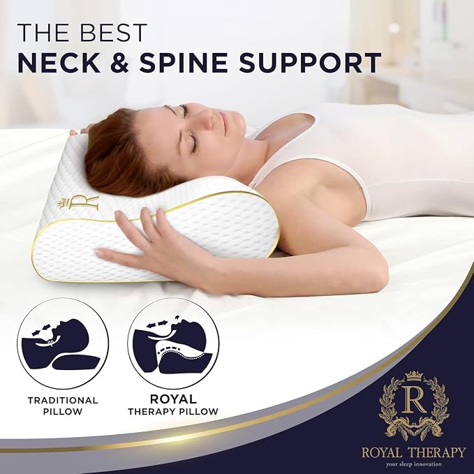 King Memory Foam Pillows 2-Pack – Ergonomic Cervical Pillow - Image 4