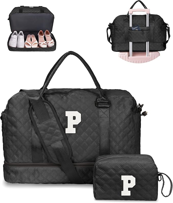 Gifts for Grandma-Initial Duffle Bag by Vogewood